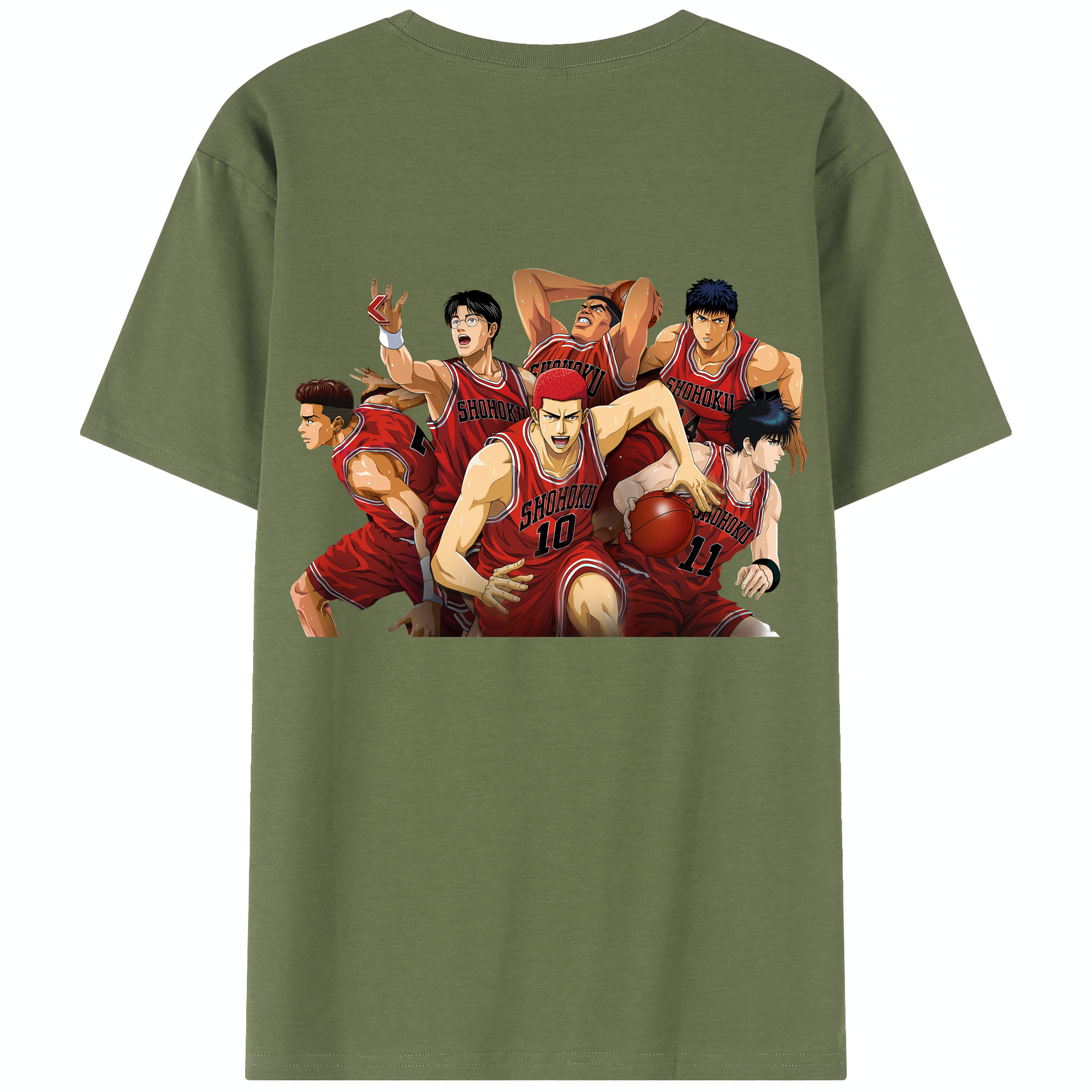 SLAM DUNK／スラムダンク 綿100％半袖Tシャツ（背面プリント）
